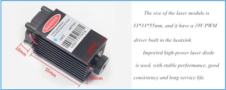 1,6 Вт синий лазерный модуль