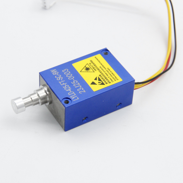 105um фиолетовый 405nm 5W модуль волоконного лазера с пространственным соединением для воздействия LDI