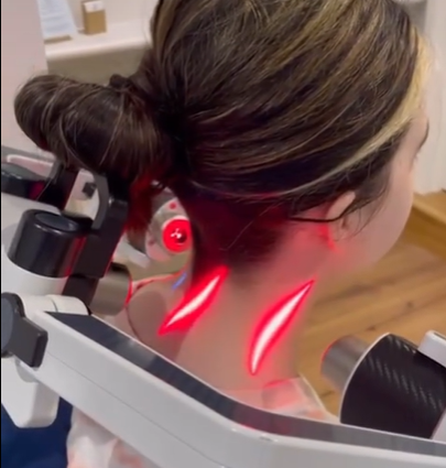 Лазер красной линии для облегчения боли 