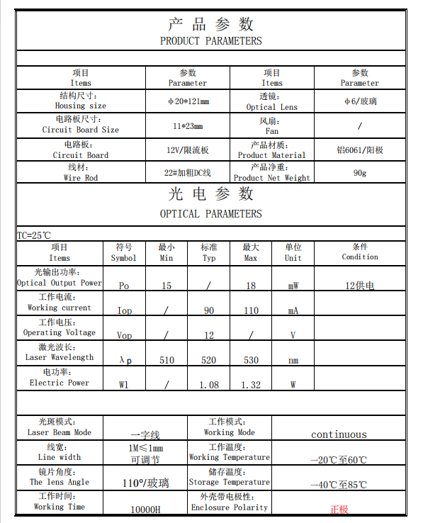 Линейный лазерный модуль для 3D-детектирования 