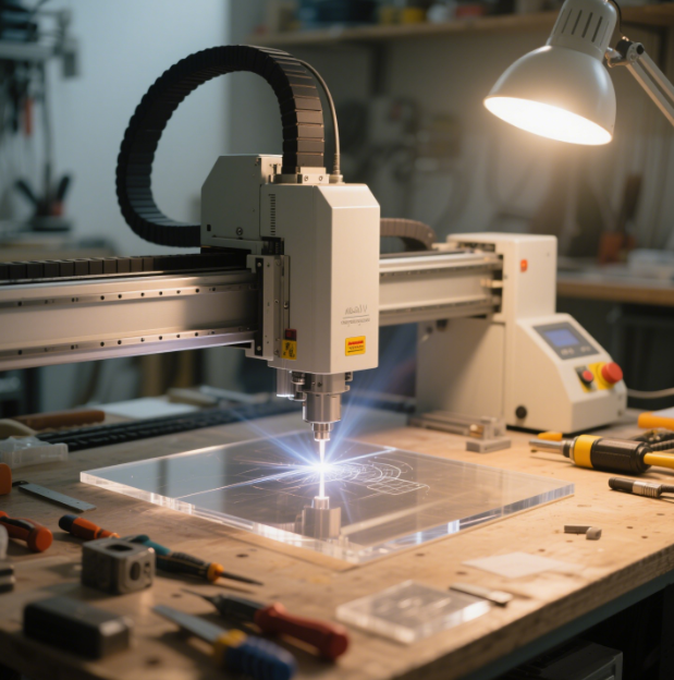 Как разрезать чистый акрил диодным лазером