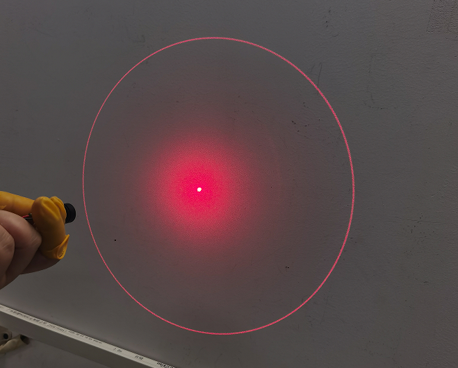 Лазерный модуль с круговым лучом