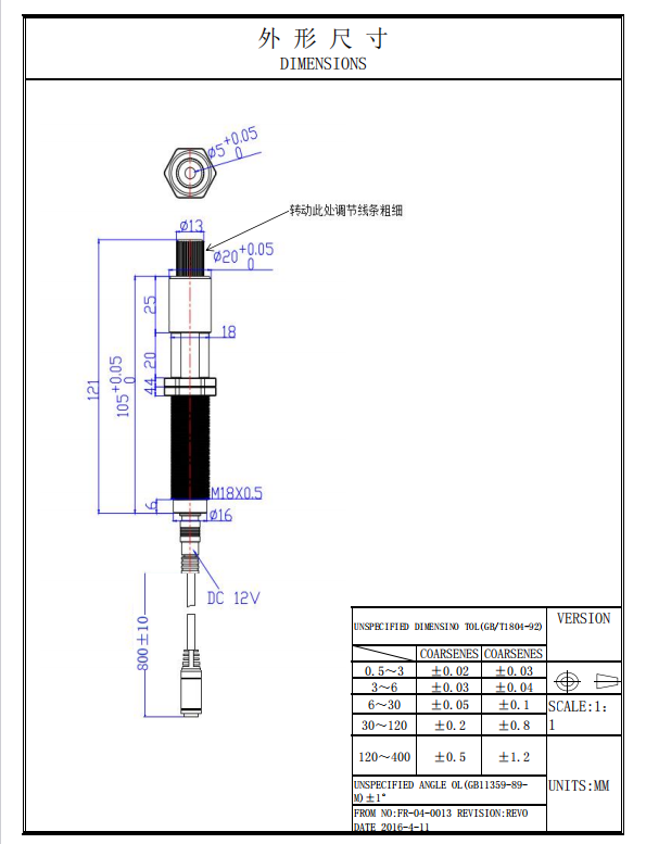 Линейный лазерный модуль для 3D-детектирования